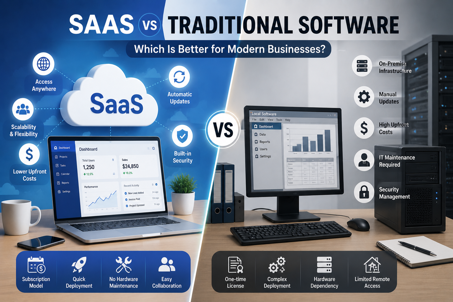 SaaS vs Traditional Software: Which Is Better for Modern Businesses?