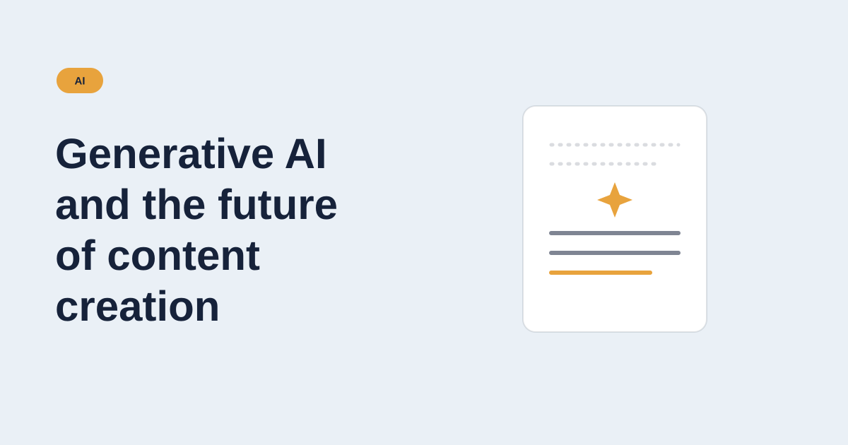 Generative AI and the Future of Content Creation